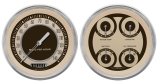 Classic Instruments Nostalgia VT Series Gauge Sets NT52SLF Gauges, Series, 4 5/8 in., Speedometer, Oil Pressure, Fuel Level, Water Temperature, Voltmeter, Stainless Low-Step, Flat Lens, Kit thumbnail 1