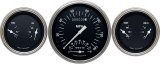 Classic Instruments Hot Rod Series Gauge Sets HR61SLF Gauges, Series, Speedometer, Tach, Water Temperature, Fuel Level, Black Face, Analog, Set of 3 thumbnail 1