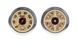 Classic Instruments 1954-55 GMC Truck Package Gauge Sets CT54GM62 Gauges, Speedometer, Tachometer, Water Temperature, Fuel Level, Voltmeter, Oil Pressure, Beige Face, Analog, GMC, Kit thumbnail 1