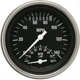 Classic Instruments Hot Rod Series Gauge Sets HR20SLC Gauge, Series, Speedometer, Tachometer, Black Face, Analog, Electronic, Each thumbnail 1