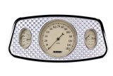 Classic Instruments 1933-34 Ford Car Package Gauge Sets FC33OE Gauges, Speedometer, Tachometer, Water, Volt, Fuel, Oil, Beige Face, Polished Bezel, Engine-Turned Face Plate, Ford, Kit thumbnail 1
