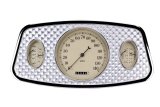 Classic Instruments 1933-34 Ford Car Package Gauge Sets FC33OE Gauges, Speedometer, Tachometer, Water, Volt, Fuel, Oil, Beige Face, Polished Bezel, Engine-Turned Face Plate, Ford, Kit thumbnail 2