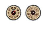 Classic Instruments 1947-53 GMC Pickup Package Gauge Sets CT47GM62 Gauges, Speedometer, Tachometer, Water Temperature, Fuel Level, Voltmeter, Oil Pressure, Beige Face, Analog, GMC, Kit thumbnail 1