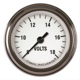 Classic Instruments White Hot Series Gauges WH130SLF Volt Gauge, WHITE HOT 2" VOLT FULL SWEEP thumbnail 1