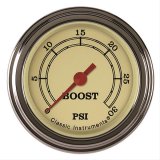 Classic Instruments Vintage Series Gauges VT142SLF Boost Gauge, VINTAGE 2" BOOST, 30psi ELECTRIC, FULL SWEEP thumbnail 1
