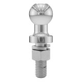 CURT Sway Control Attachment Balls 40093 Ball Mount, Receiver, Steel, Chrome, Each thumbnail 2