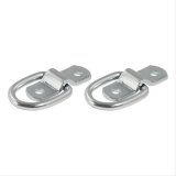CURT Rope Rings 83731 Cargo Tie-Down Anchor, D-Ring, Steel, Zinc Plated, 1,200 lb Capacity, Pair thumbnail 2