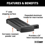 CURT Grip Step Receiver Hitch Steps 32001 Mounted Step, thumbnail 3