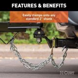 CURT Trailer Safety Chain Holder Brackets 45806 Hitch Bracket, Bracket, 2 in. Shank, Each thumbnail 3