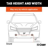 CURT Custom Tow Bar Base Plates for 2018-2024 WRANGLER - 70105 Adapter Bracket, Plate, Steel, Black Powdercoated, Jeep, Kit thumbnail 3