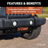 CURT Custom Tow Bar Base Plates for 2018-2024 WRANGLER - 70105 Adapter Bracket, Plate, Steel, Black Powdercoated, Jeep, Kit thumbnail 5