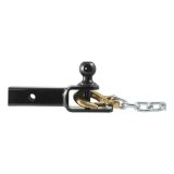 CURT 3-In-1 Ball Mounts 45009 Receiver Hitch Mount, 3-in-1, 2 in. Square Style, 2 in. Ball, Black Powdercoated, Each thumbnail 3