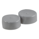 CURT Wheel Bearing Protector Dust Covers 23198 Cover, Rubber, Gray, 1.980 in. Diameter, Pair thumbnail 1