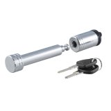 CURT Hitch Locks 23515 Receiver Locks, 0.625 in. Diameter, Fits 2.00 in. Receiver Tube, Includes 2 Keys, Steel, Chrome, Each thumbnail 1