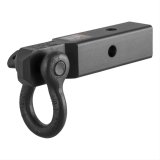 CURT Receiver Hitch D-Ring Shackle Mounts 45832 Tow Hook, Clevis, D Ring, 19mm, For 2 in. Receivers, Black Powdercoated, Each thumbnail 1