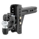 CURT Combination Ball/Pintle Hooks 45908 Pintle Hitch, Ball and Pintle Hook, Channel Mount, 20,000 lbs. GTW, 2 5/16 in. Hitch Ball Diameter, 2 1/2 in. Receiver Style, Each thumbnail 1