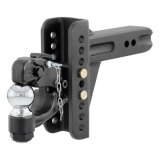 CURT Combination Ball/Pintle Hooks 45908 Pintle Hitch, Ball and Pintle Hook, Channel Mount, 20,000 lbs. GTW, 2 5/16 in. Hitch Ball Diameter, 2 1/2 in. Receiver Style, Each thumbnail 3