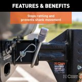 CURT Anti-Rattle Hitch Clamps 22320 Fastener, Clamp for 2 1/2 in. Receiver, Kit thumbnail 4