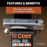 CURT Anti-Rattle Hitch Clamps 22325 Fastener, Clamp for 2 in. Receiver, Kit thumbnail 3