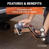 CURT Anti-Rattle Hitch Clamps 22325 Fastener, Clamp for 2 in. Receiver, Kit thumbnail 6