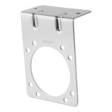 CURT Connector Brackets 58230 Vehicle Towing Harness Adapter Mounting Bracket, Bracket, 14 Gauge Steel, Zinc, 7 Pole, Car End, Each thumbnail 1