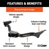 Curt Manufacturing - Receiver Hitches for 2021-2025 SELTOS 11578 Trailer Hitch, Class 1 Trailer Hitch with 1-1/4" thumbnail 5