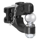 CURT Combination Ball/Pintle Hooks 45919 Pintle Hitch, Ball and Pintle Hook, Channel Mount, 10,000 lbs. GTW, 2 in. Hitch Ball Diameter, Each thumbnail 2