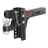 CURT Combination Ball/Pintle Hooks 45919 Pintle Hitch, Ball and Pintle Hook, Channel Mount, 10,000 lbs. GTW, 2 in. Hitch Ball Diameter, Each thumbnail 4