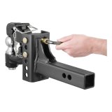 CURT Combination Ball/Pintle Hooks 45919 Pintle Hitch, Ball and Pintle Hook, Channel Mount, 10,000 lbs. GTW, 2 in. Hitch Ball Diameter, Each thumbnail 5