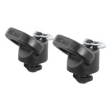 CURT Safety Chain Anchors for 2013-2025 2500, 3500 - 60617 Bracket, Steel, Black Powdercoated, Twist-lock, Ram, Pair thumbnail 1