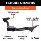 CURT Class 3 Receiver Hitch 13464 Hitches, III Trailer Hitch, 2 in. Receiver, Ball Mount not Included, Square Tube Welded, Powdercoated, Genesis GV80, Each thumbnail 4