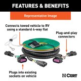 Curt Manufacturing - Vehicle Towing Harness Adapters for 2023-2025 F-250 SUPER DUTY, F-350 DUTY 52106 WIRING HARNESS thumbnail 2