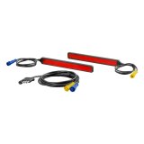 CURT Auxiliary LED Lights 53201 Lights, LED, Red Lens, Rectangular, 7 in. Long, Double Sided Tape, Pair thumbnail 1