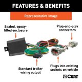 CURT Custom Wiring Connector Harnesses 56524 Towing Harness Adapter, 4-Way Flat Output, Toyota, Lexus, Each thumbnail 3
