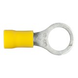 CURT Insulated Ring Terminals 59538 Wiring Connectors, Terminals, 3/8 in. Stud Style, 10 To 12-gauge, Yellow, Set of 100 thumbnail 2