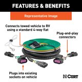 CURT Custom Towed-Vehicle RV Wiring Harnesses for 2022-2025 COMPASS - 58997 Vehicle Towing Harness Adapter, Connector, Harness, Jeep, Each thumbnail 2