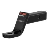 CURT Powdercoated Ball Mounts 45050 Receiver Hitch Mount, Black, 2 in. Square, 4 in. Drop, 2 in. Rise, 8.25 in. Length, Each thumbnail 1