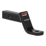 CURT Powdercoated Ball Mounts 45050 Receiver Hitch Mount, Black, 2 in. Square, 4 in. Drop, 2 in. Rise, 8.25 in. Length, Each thumbnail 2