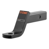 CURT Powdercoated Ball Mounts 45050 Receiver Hitch Mount, Black, 2 in. Square, 4 in. Drop, 2 in. Rise, 8.25 in. Length, Each thumbnail 3