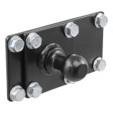 CURT Sway Control Kits 17200 Trailer Units, Unit, Reinforcing Plate, Hitch/Trailer Mounted Balls, Hardware, Kit thumbnail 2