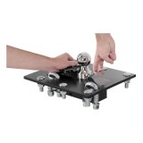 CURT Gooseneck Folding Ball Hitches 61052 Hitches, Ball, Steel, Chrome, 2-5/16 in. Ball, 30,000 GTW, Universal, Each thumbnail 2