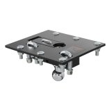CURT Gooseneck Folding Ball Hitches 61052 Hitches, Ball, Steel, Chrome, 2-5/16 in. Ball, 30,000 GTW, Universal, Each thumbnail 4