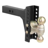 CURT Adjustable Ball Mounts 45900 Receiver Hitch Mount, Adjustable, 2 in. and 2 5/16 in. Size, 2 in. Square Mount, 6 in. Drop, 5-1/4 in. Rise, Steel, Black, Each thumbnail 5