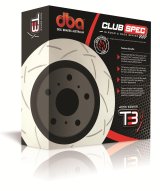 DBA Club Spec 4000 T3 Brake Rotors DBA42716S Disc Rotor, Slotted Design, Series, Uni-Directional, Toyota, Lexus, Front, Each thumbnail 3