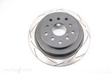 DBA Street Series T2 Disc Brake Rotors DBA656S-10 Rotor, T2, Vented, Slotted Surface, Iron, Black Painted, Subaru, Rear, Each thumbnail 6