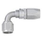 Fragola Performance Systems Series 3000 Race Hose Ends 109004-CL Fitting, End, Reusable, 90 Degree, -4 AN to Female -4 AN, Aluminum, Clear Anodized, Each thumbnail 2