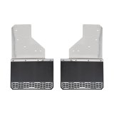 Putco Mud Skins for 2019-2025 SIERRA 1500, SILVERADO 1500 - 78305 Flaps, Skins, Solid, Stainless Steel, Polished, Front, Chevrolet, GMC, Pair thumbnail 1