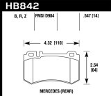 Hawk Performance HPS 5.0 Brake Pads HB842B.547 pads Street thumbnail 1