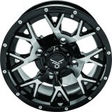 Quadboss Wheels 608575 QuadBoss Barbwire 14X7 - 5+2 - 4/137 - Black Machined thumbnail 2