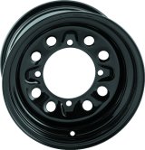Quadboss Steely Gloss Black Wheels 12x7 Wheel, Series, Black, 12 x 7, 4 x 156mm Bolt Pattern, Each thumbnail 2